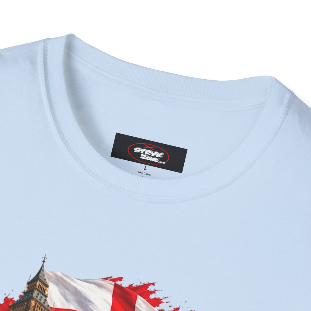 England Collage T‑Shirt — London Icons & St. George’s Flag Design