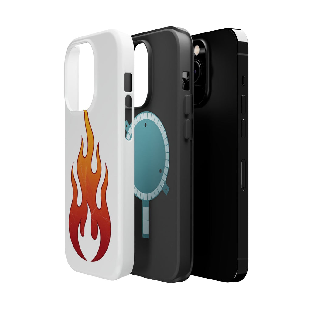 Flame Graphic Phone Case — Magnetic Impact‑Resistant Protective Cover