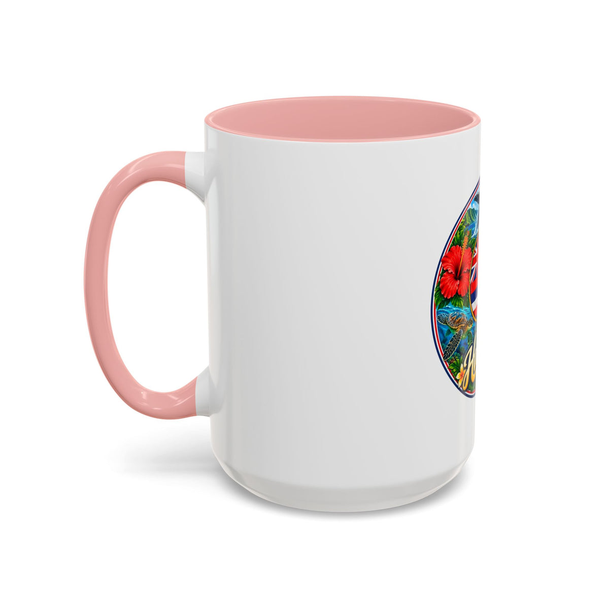 Hawaii Scenic Accent Coffee Mug - Island Seal Design (11/15 oz)