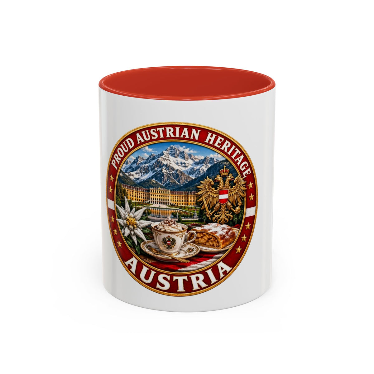 Austria Heritage Coffee Mug — Proud Austrian Heritage Accent Mug (11/15oz)
