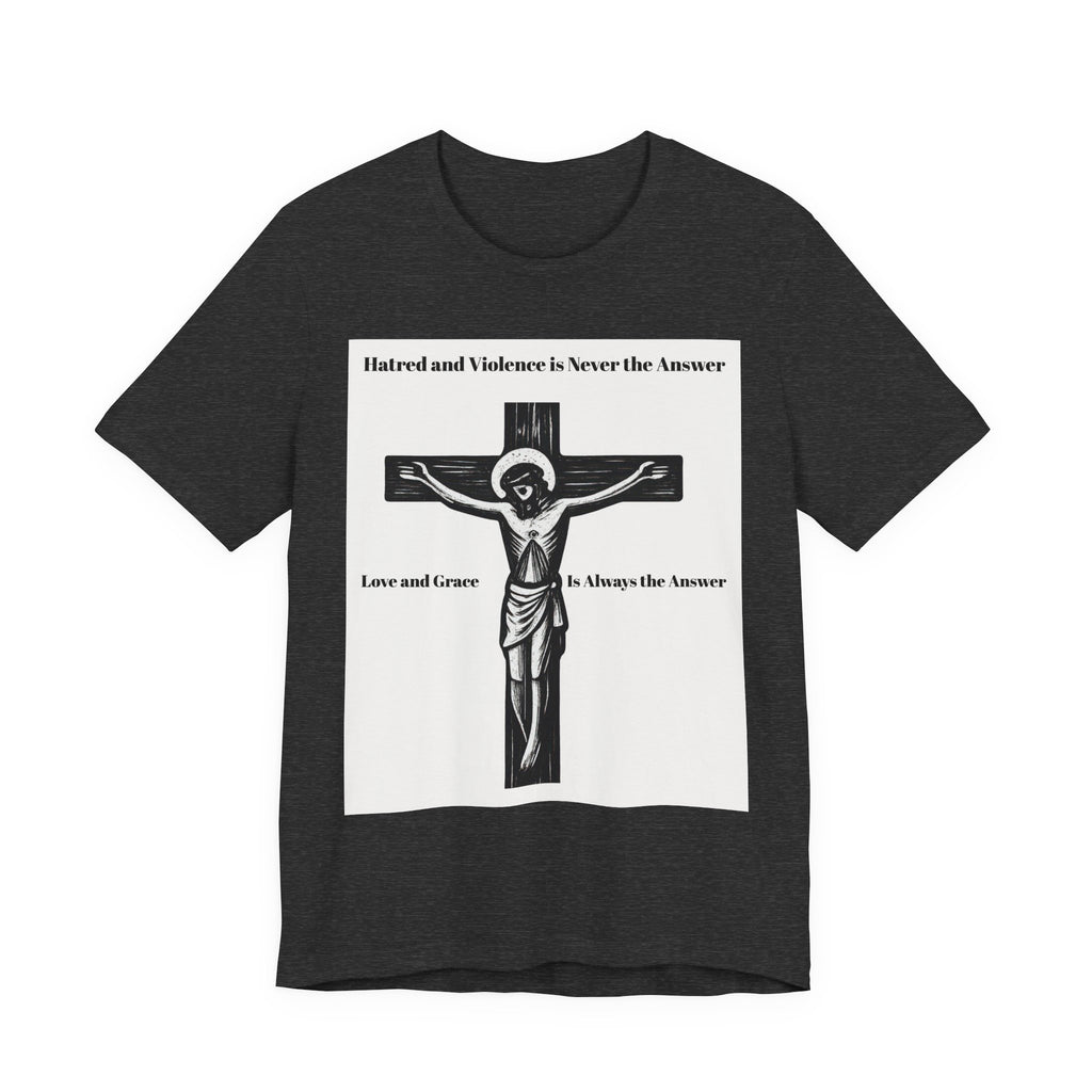 Jesus Crucifix T‑Shirt — Christian Faith Graphic Tee for Easter & Church