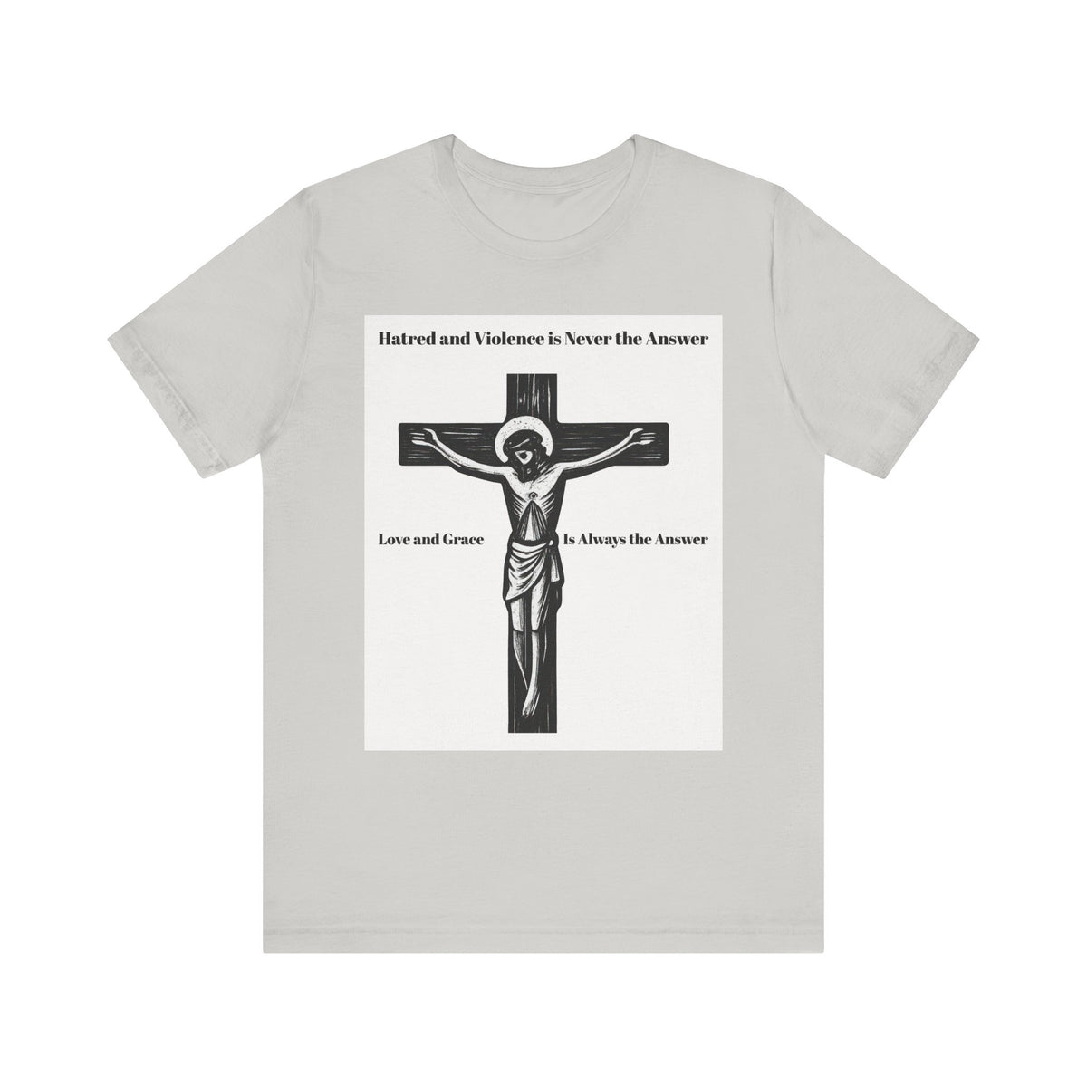 Christian faith T-shirt with Jesus crucifix graphic