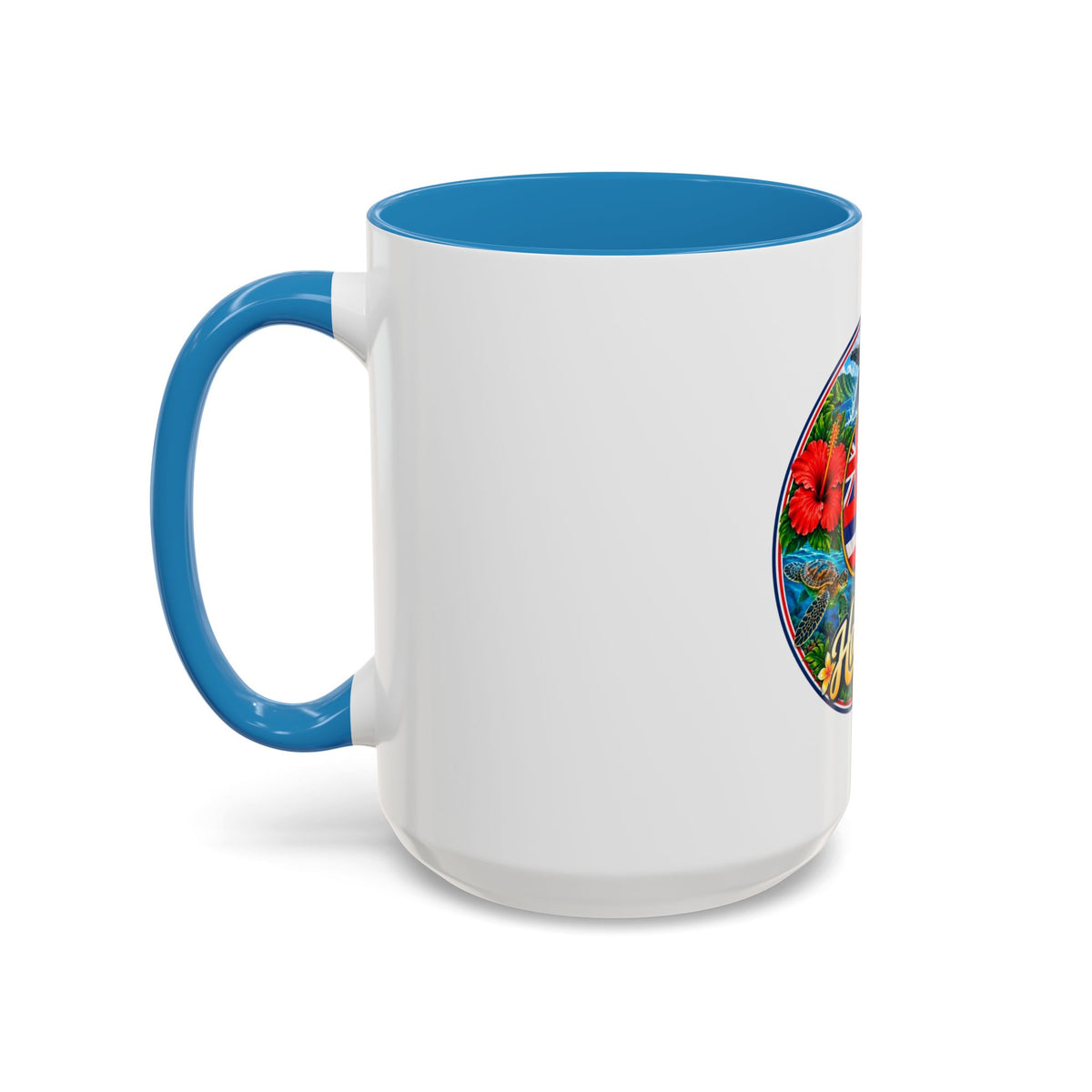 Hawaii Scenic Accent Coffee Mug - Island Seal Design (11/15 oz)