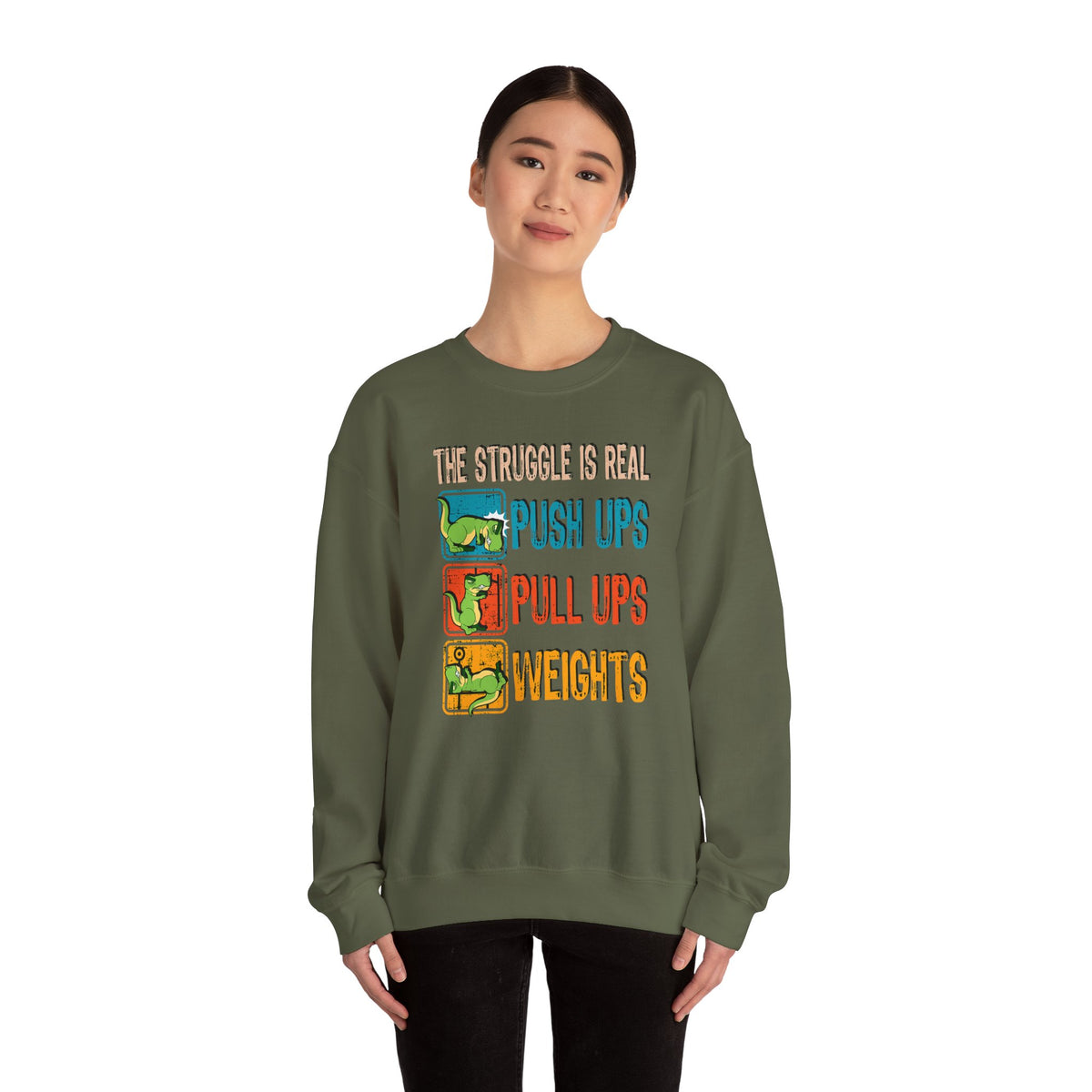 Retro Gym Grit Crewneck