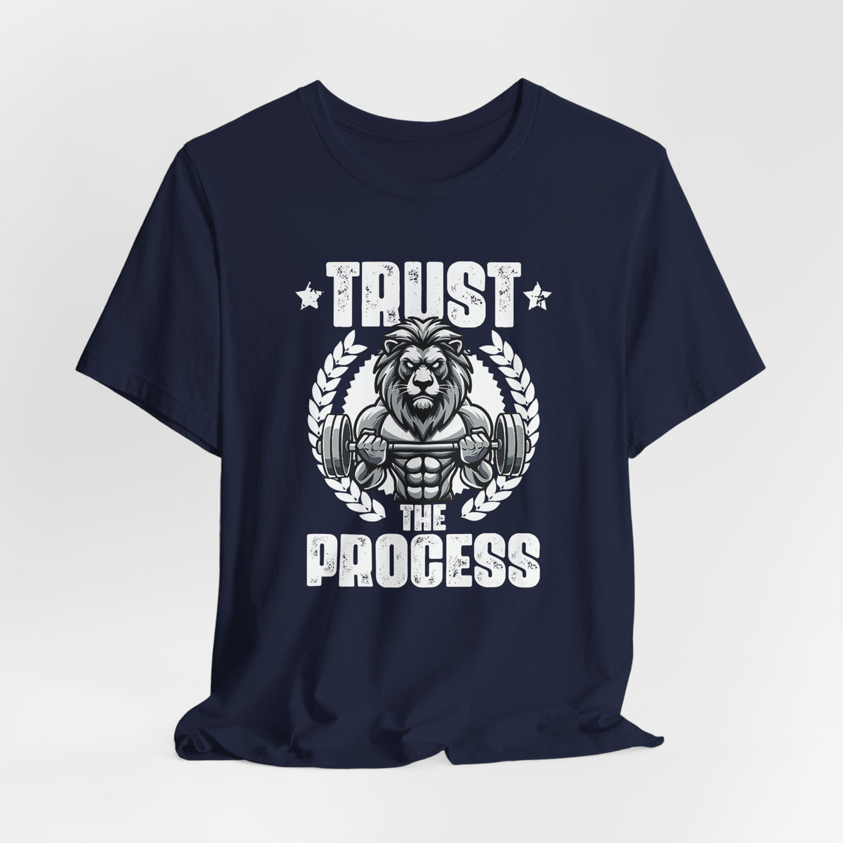Unstoppable Process lion graphic on a T-shirt