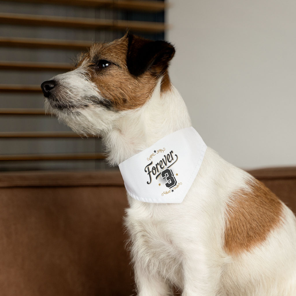 Pet Bandana — "Forever 3" Funny Dog Bandana (Forever 21 Parody)