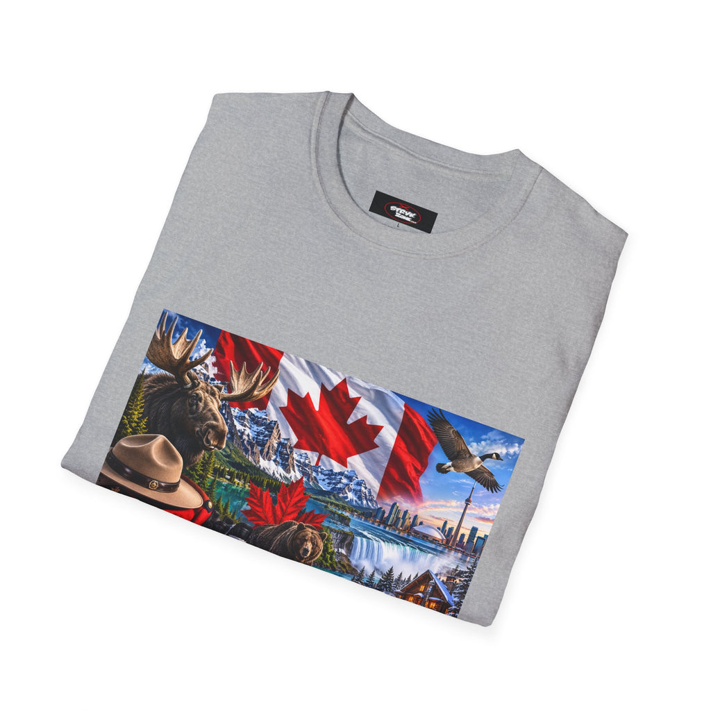 Canada Pride T-Shirt – Maple Leaf Landscape Graphic Tee