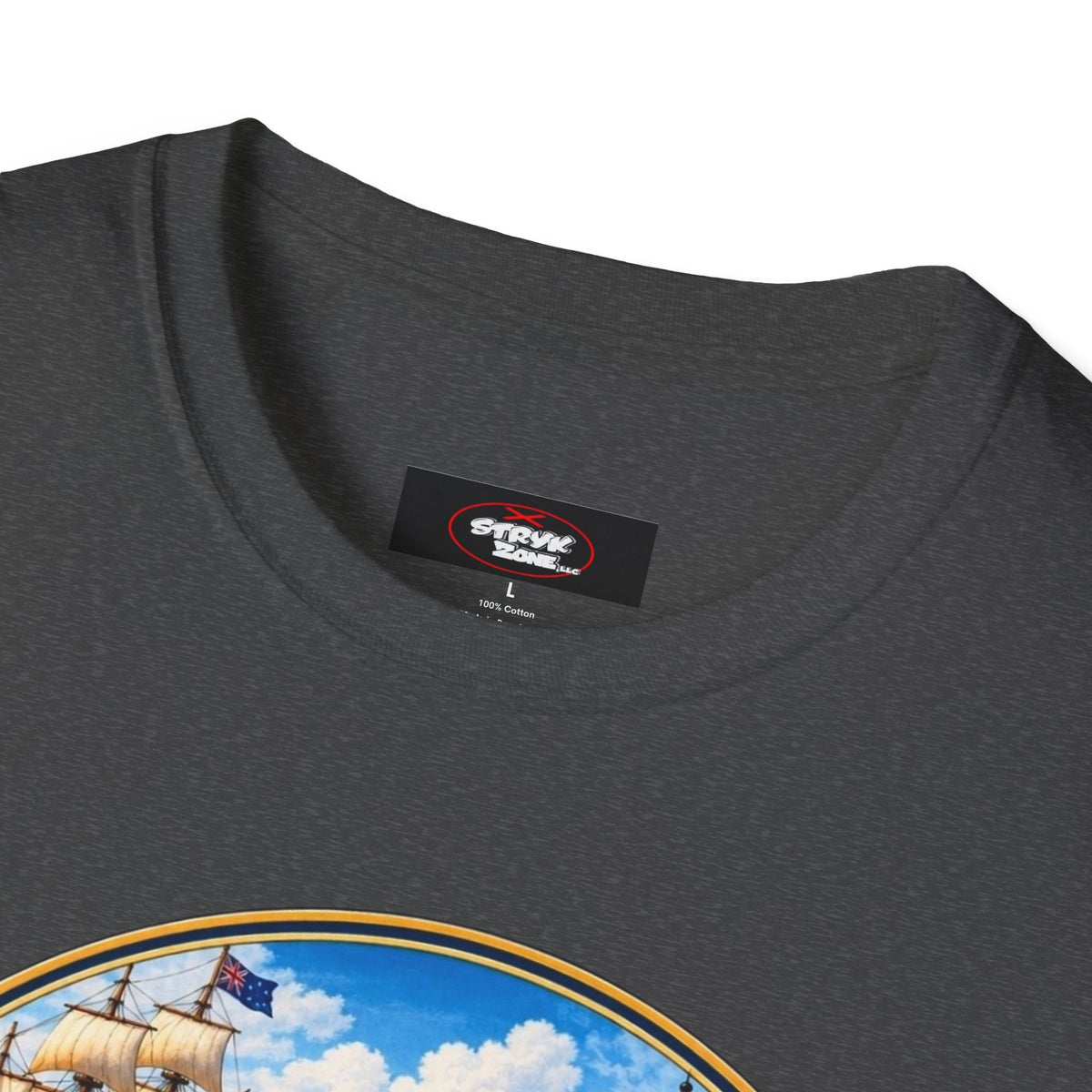 Connecticut Retro State Seal T-Shirt — Vintage Lighthouse & Ship Design