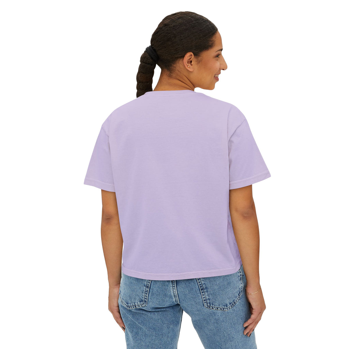Cute Bulldog Hearts Boxy Tee