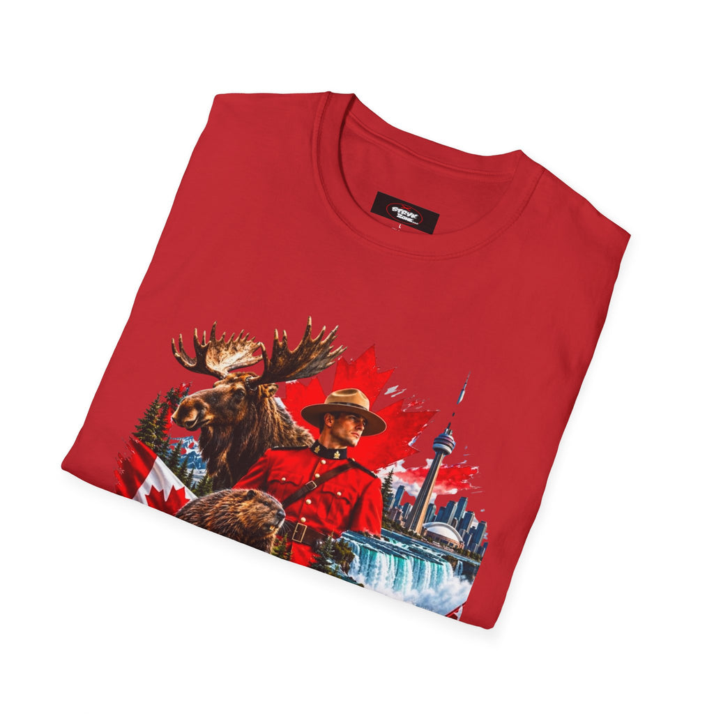 Canada Retro Mountie Moose T-Shirt — Scenic Pride Canadian Souvenir