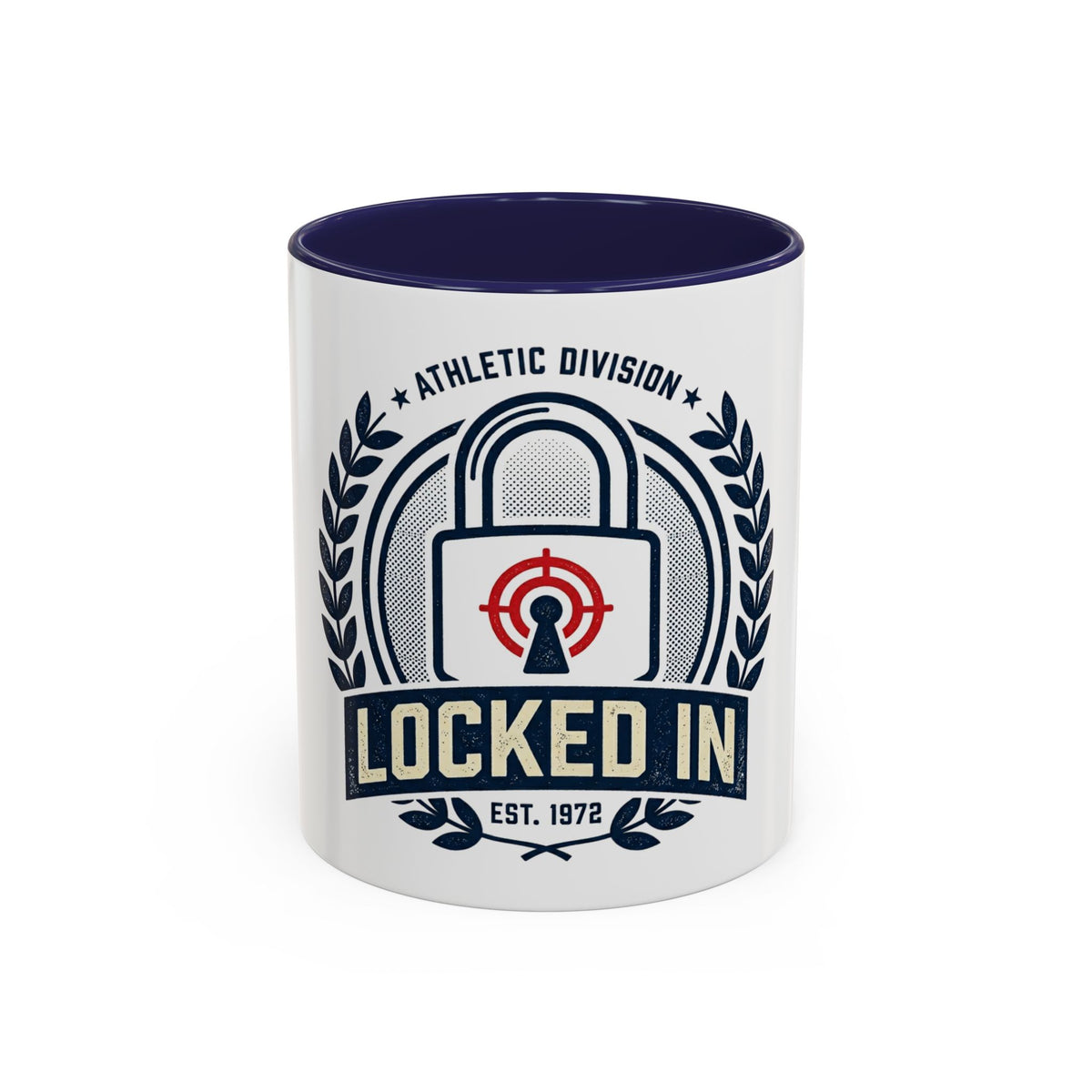 Locked In Accent Coffee Mug — 'Locked In' Motivational Ceramic Mug (11/15 oz)