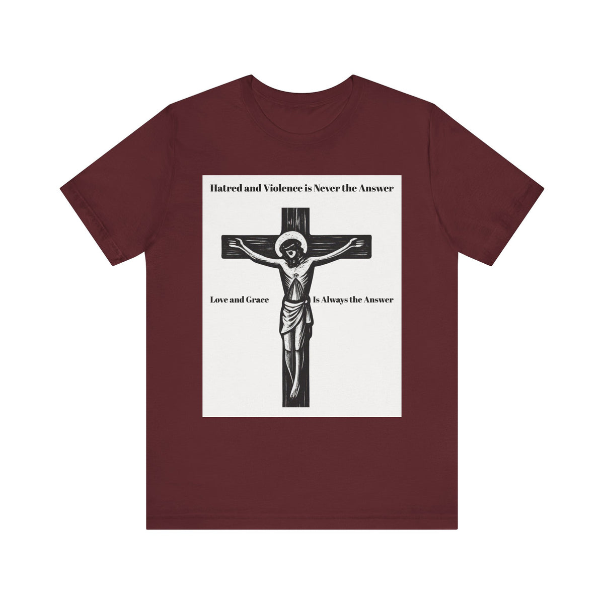 Christian faith T-shirt with Jesus crucifix graphic