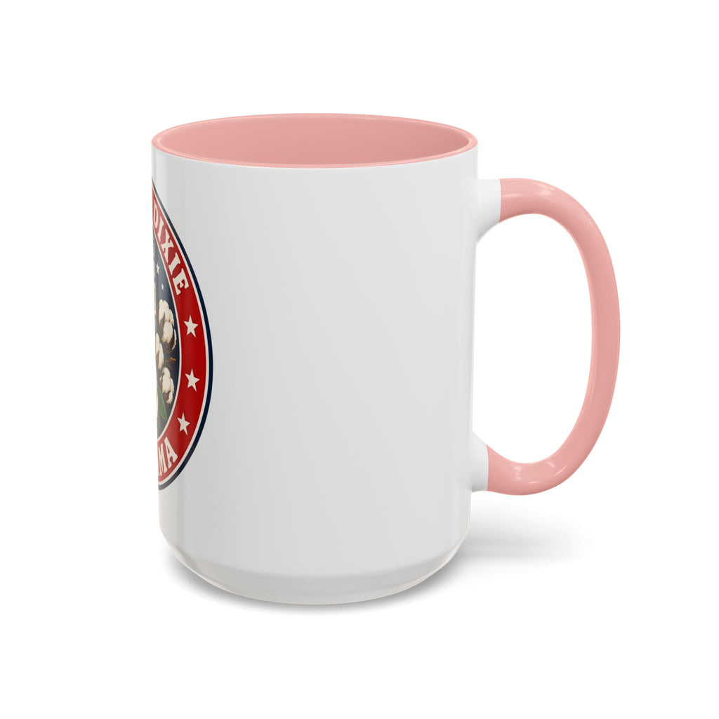 Alabama 'Heart of Dixie' Accent Coffee Mug — Magnolia & Yellowhammer State Pride