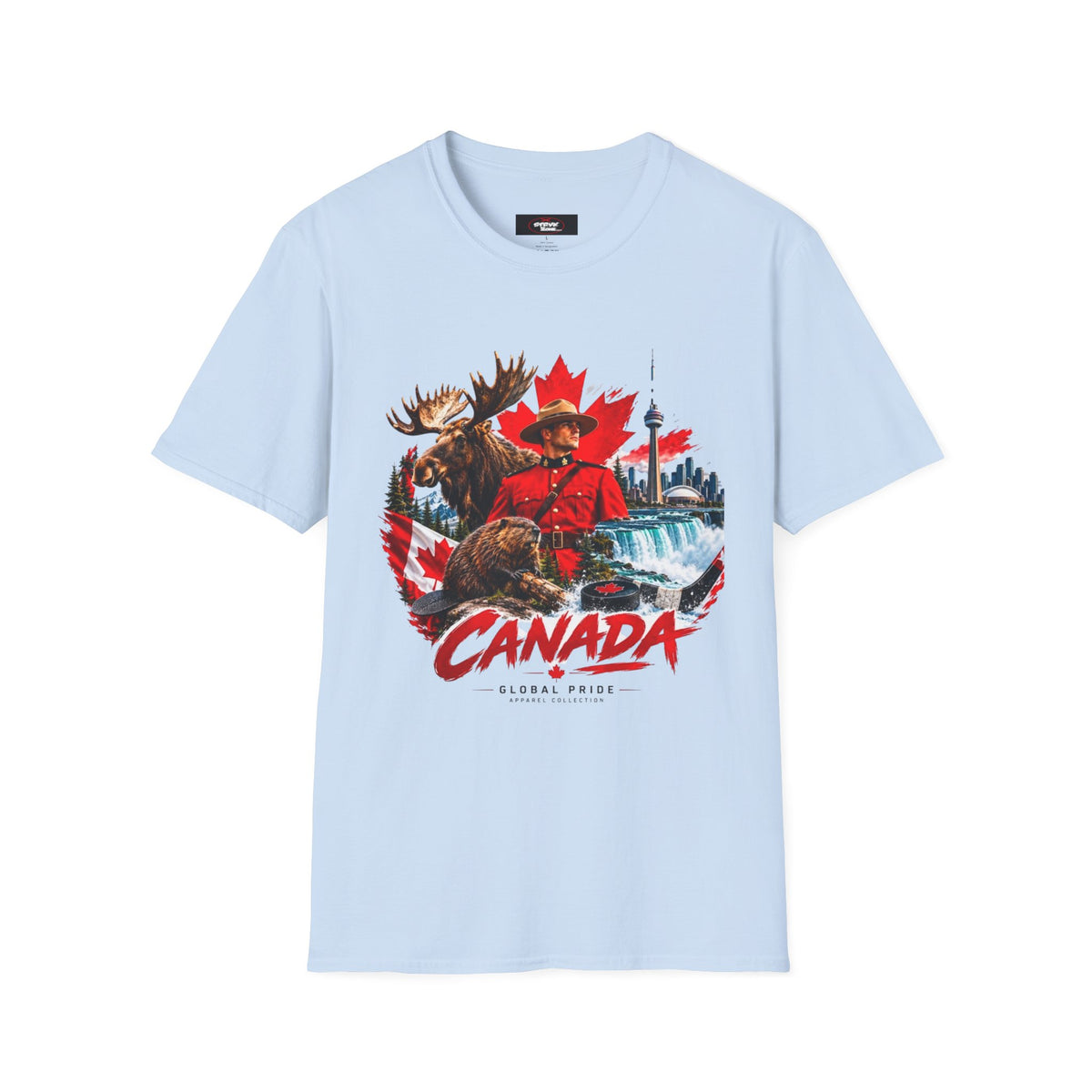 Canada Retro Mountie Moose T-Shirt — Scenic Pride Canadian Souvenir