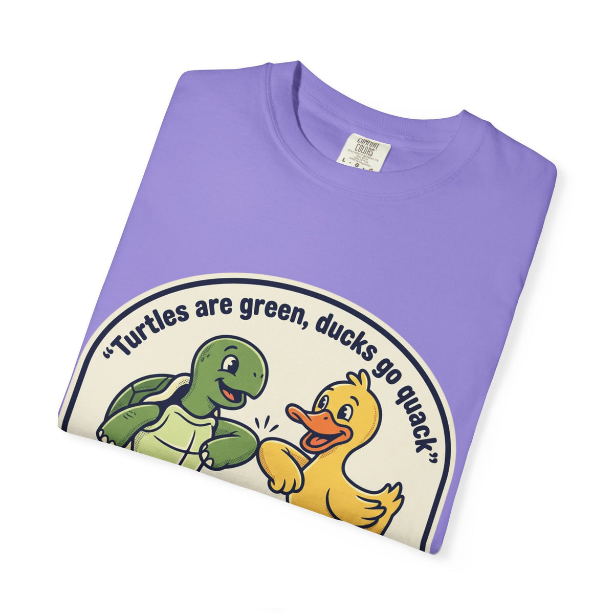 T-Shirt — "We're Equally Whack" Turtle & Duck Best Friends Graphic Tee