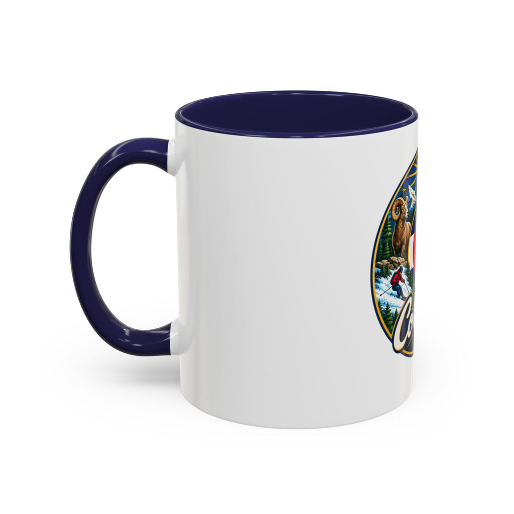 Colorado Retro State Flag Coffee Mug — Scenic Mountains & Wildlife Accent Mug