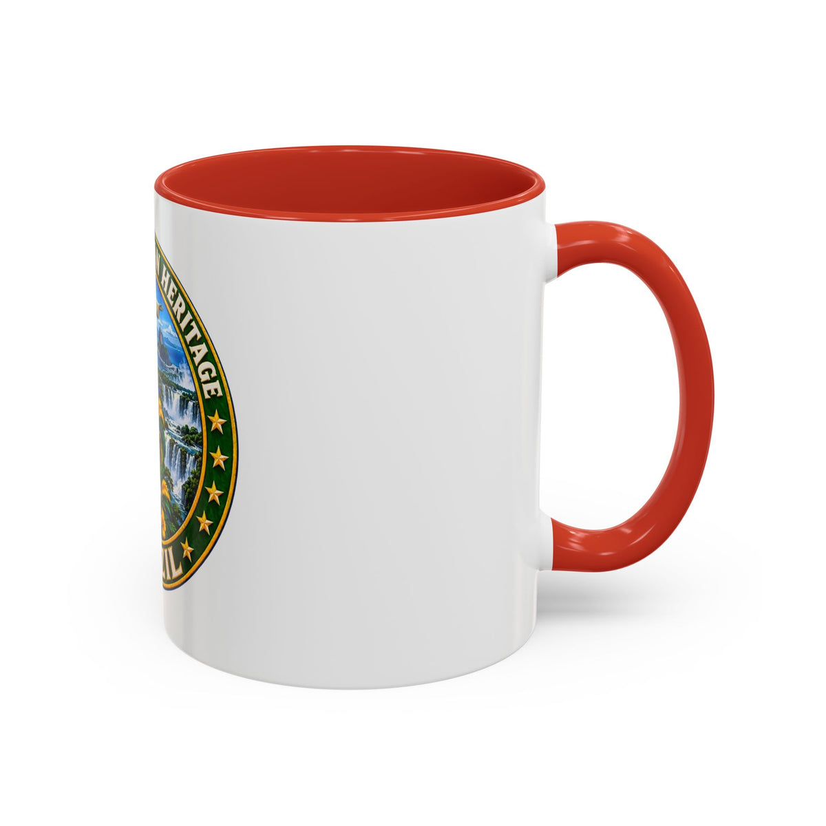 Brazil Pride Coffee Mug – "Proud Brazilian Heritage" Accent Ceramic Mug (11/15oz)