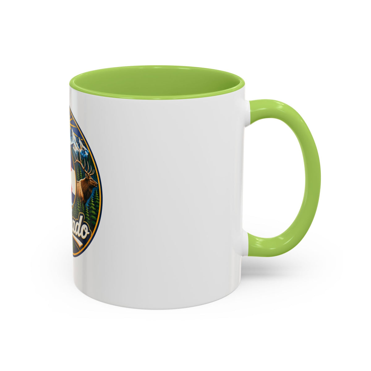 Colorado Retro State Flag Coffee Mug — Scenic Mountains & Wildlife Accent Mug