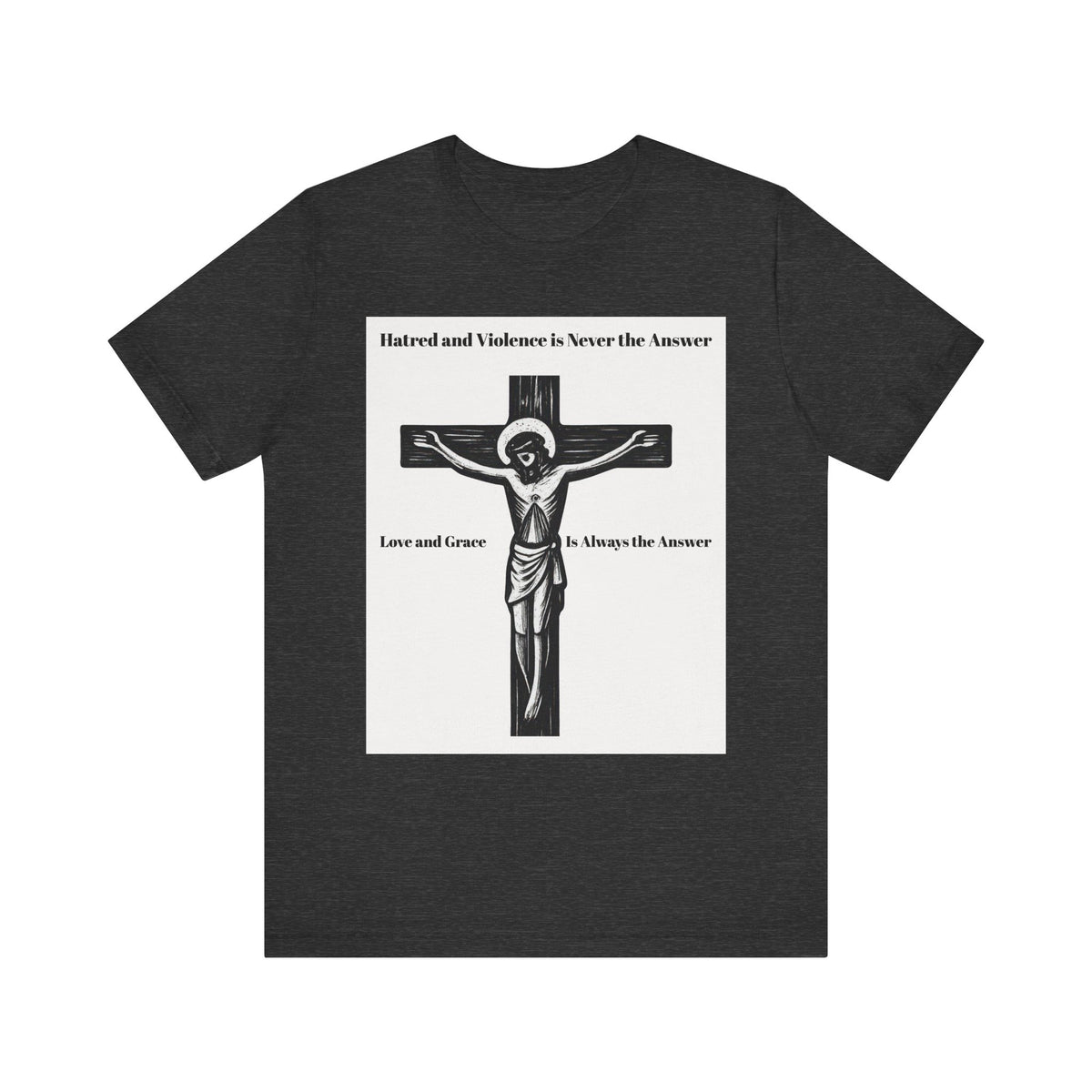 Christian faith T-shirt with Jesus crucifix graphic
