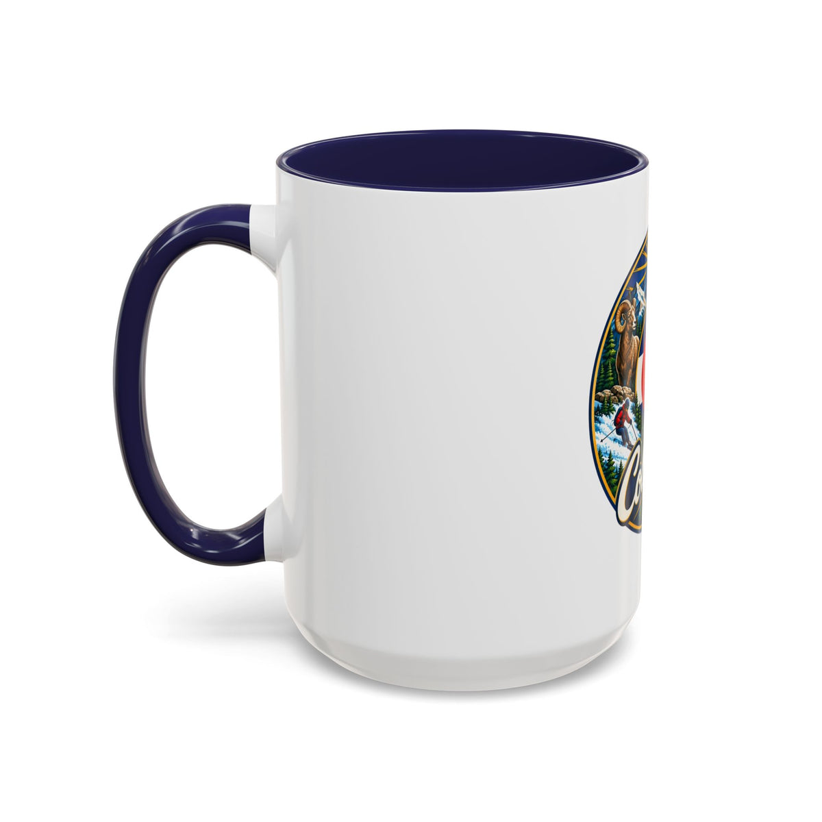 Colorado Retro State Flag Coffee Mug — Scenic Mountains & Wildlife Accent Mug