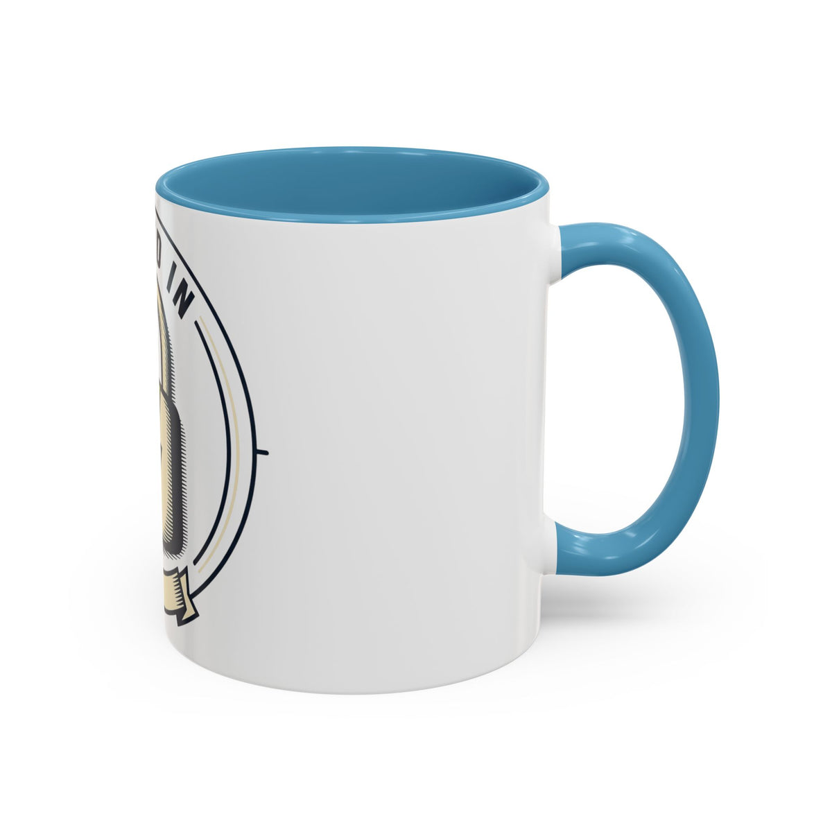 Locked In Accent Coffee Mug — 'Locked In' Motivational Coffee Cup (11/15oz)