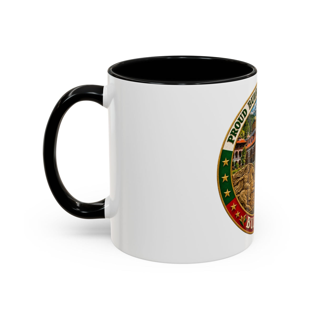 Bulgaria Pride Coffee Mug — 'Proud Bulgarian Heritage' Accent Ceramic Mug (11/15oz)