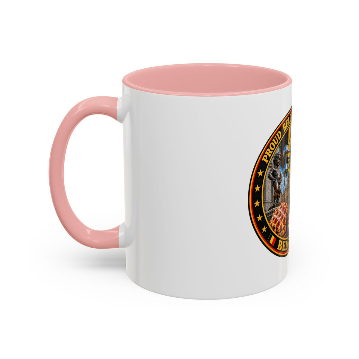 Belgian Heritage Accent Coffee Mug — Belgium Beer, Waffles & Chocolates Design