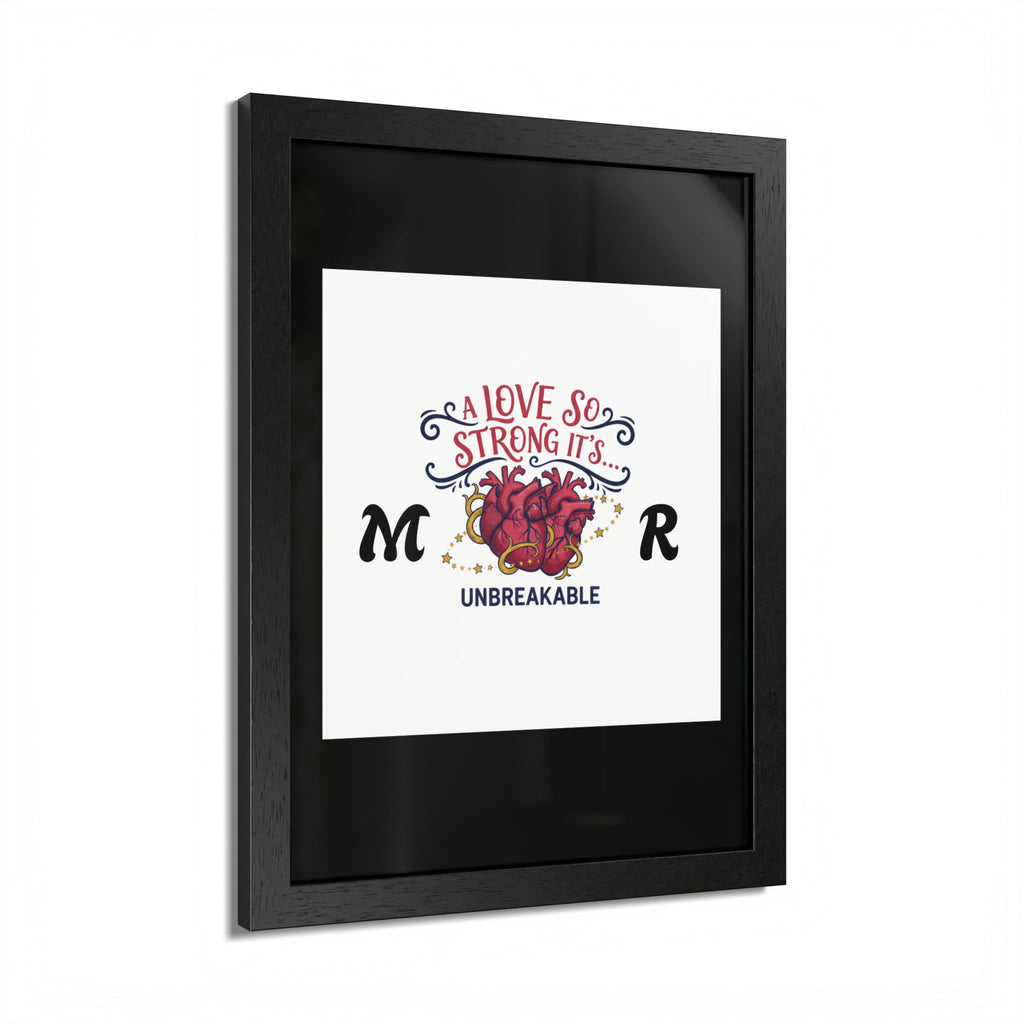 Framed Poster — "Unbreakable Love" (Multi‑Color)