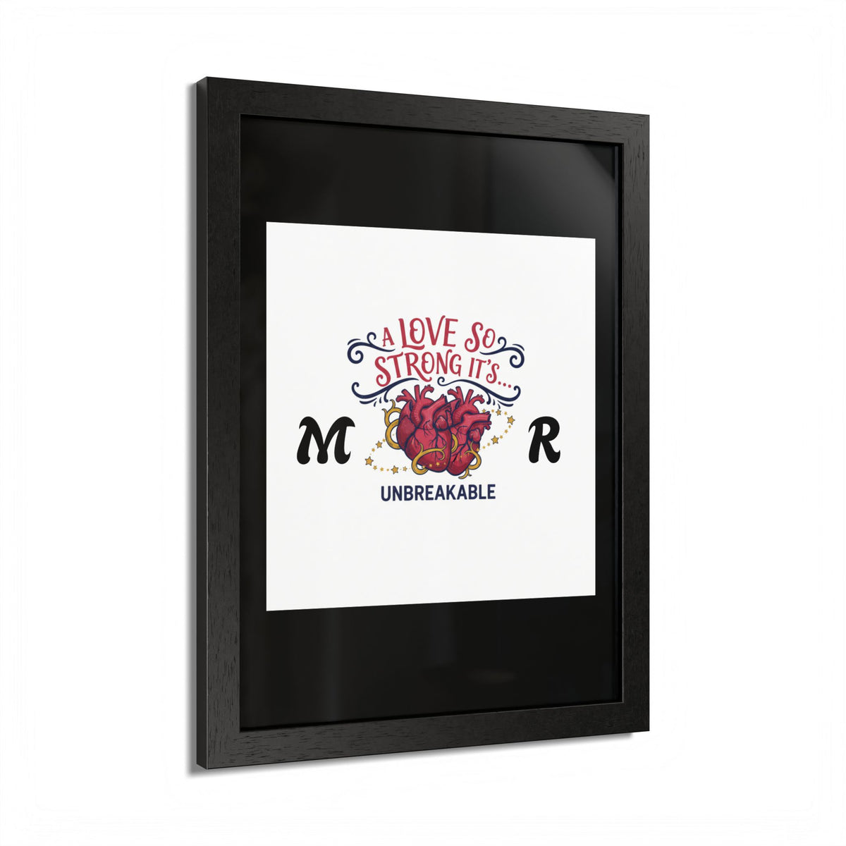 Framed Poster — "Unbreakable Love" (Multi‑Color)