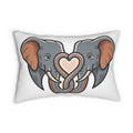 Elephant Heart Lumbar Pillow