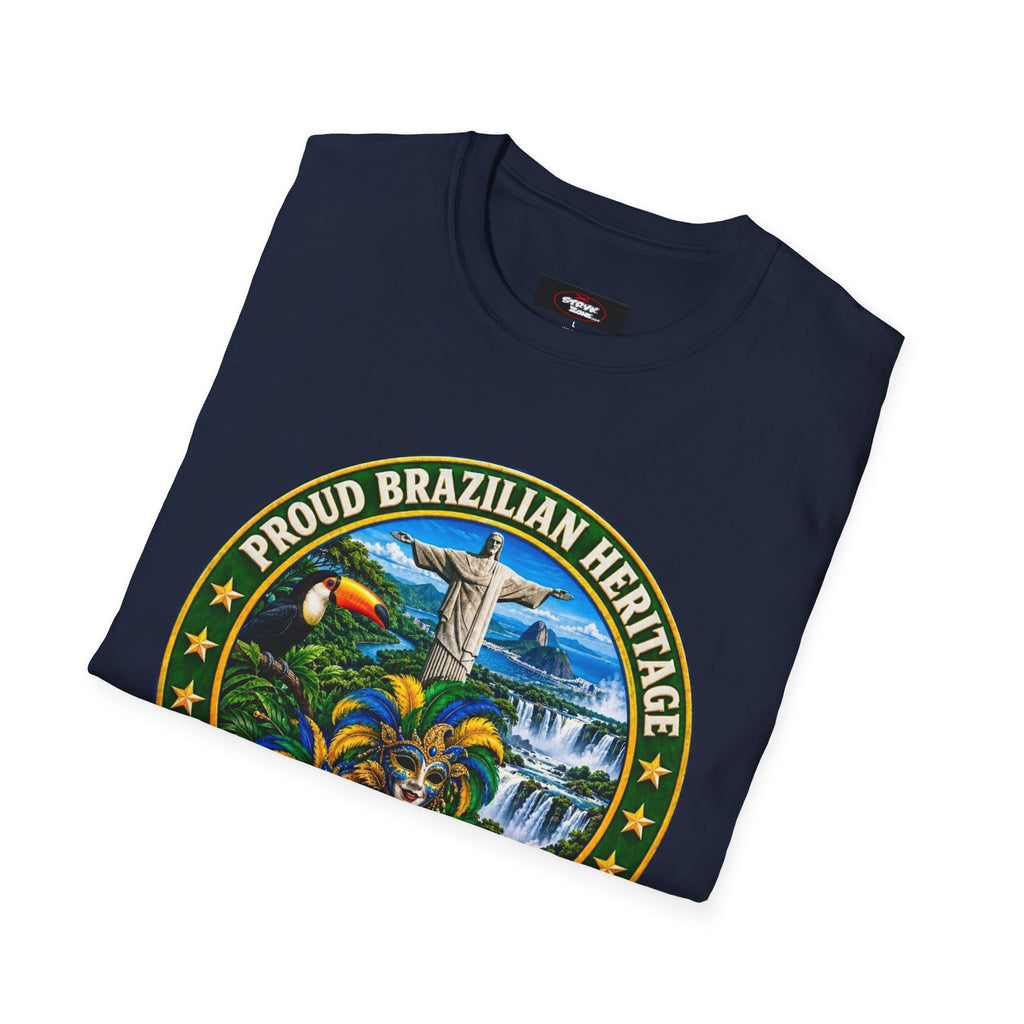 Brazil Heritage T-Shirt — Proud Brazilian Heritage Graphic Tee