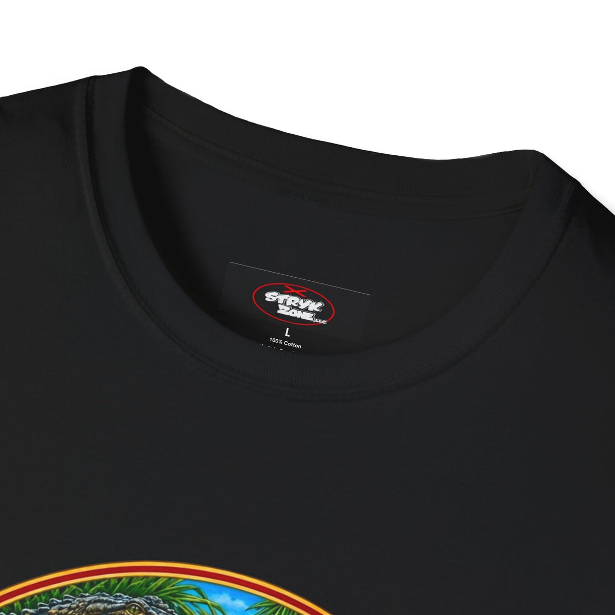 Florida Vintage Lifesaver T-Shirt — Flamingo, Oranges & Ocean Graphic