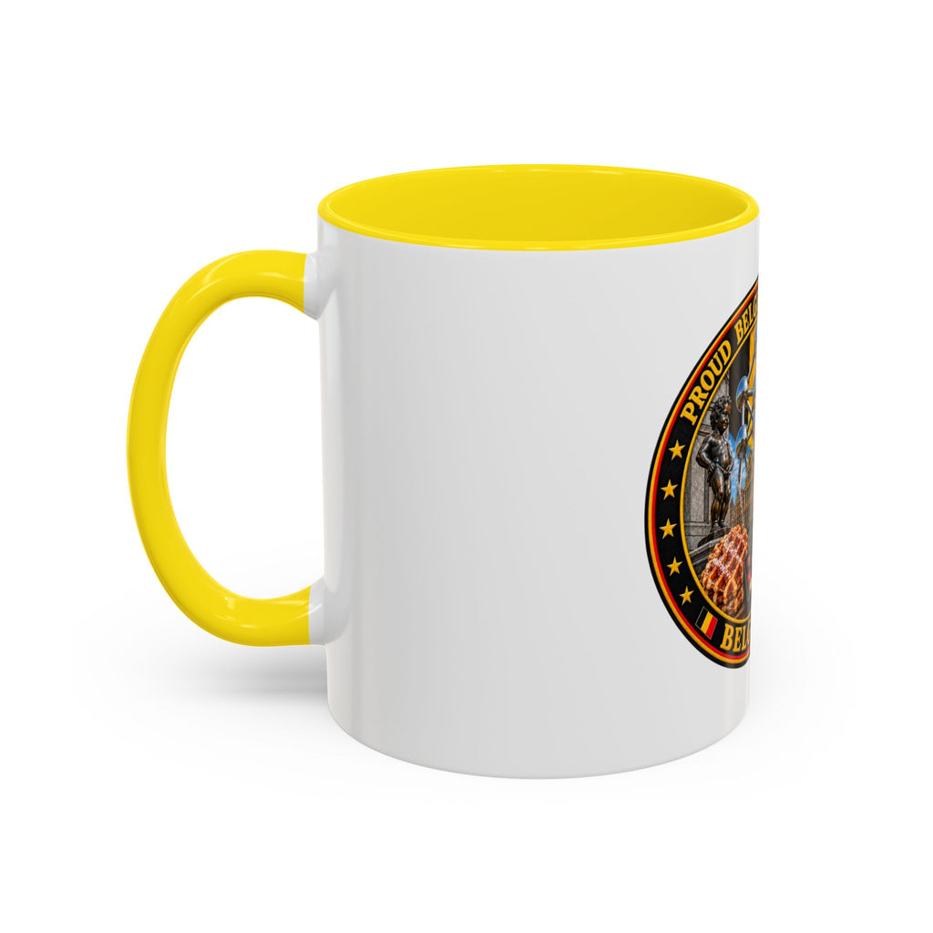Belgian Heritage Accent Coffee Mug — Belgium Beer, Waffles & Chocolates Design