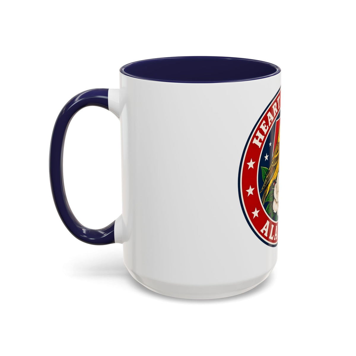 Alabama 'Heart of Dixie' Accent Coffee Mug — Magnolia & Yellowhammer State Pride