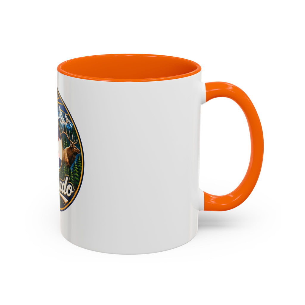 Colorado Retro State Flag Coffee Mug — Scenic Mountains & Wildlife Accent Mug