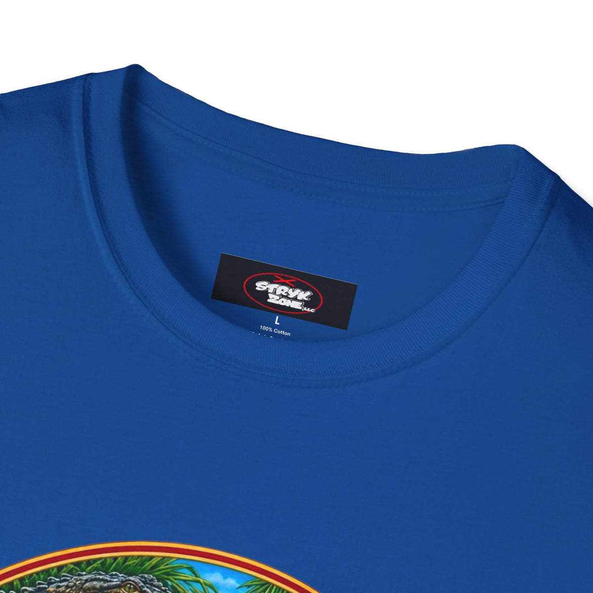 Florida Vintage Lifesaver T-Shirt — Flamingo, Oranges & Ocean Graphic