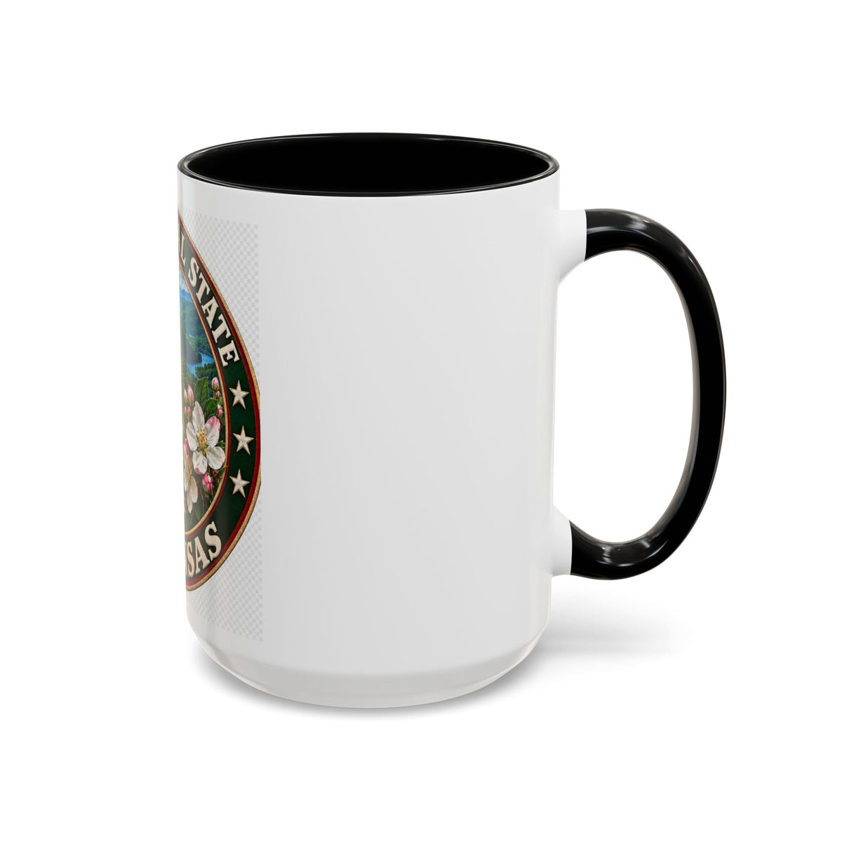Arkansas State Mug - "The Natural State" Wild Boar, Diamond & Apple Blossom Coffee Cup (11/15oz)