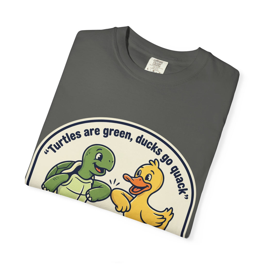 T-Shirt — "We're Equally Whack" Turtle & Duck Best Friends Graphic Tee