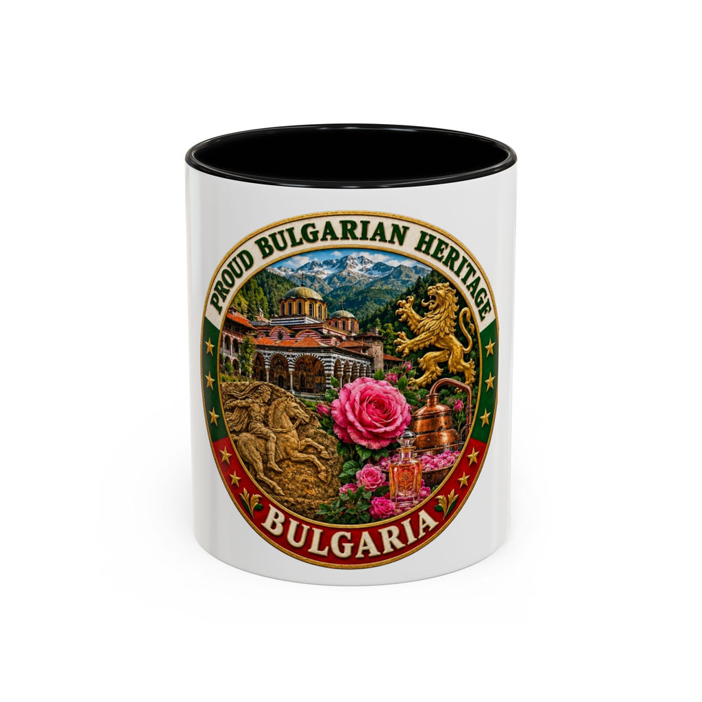 Bulgaria Pride Coffee Mug — 'Proud Bulgarian Heritage' Accent Ceramic Mug (11/15oz)