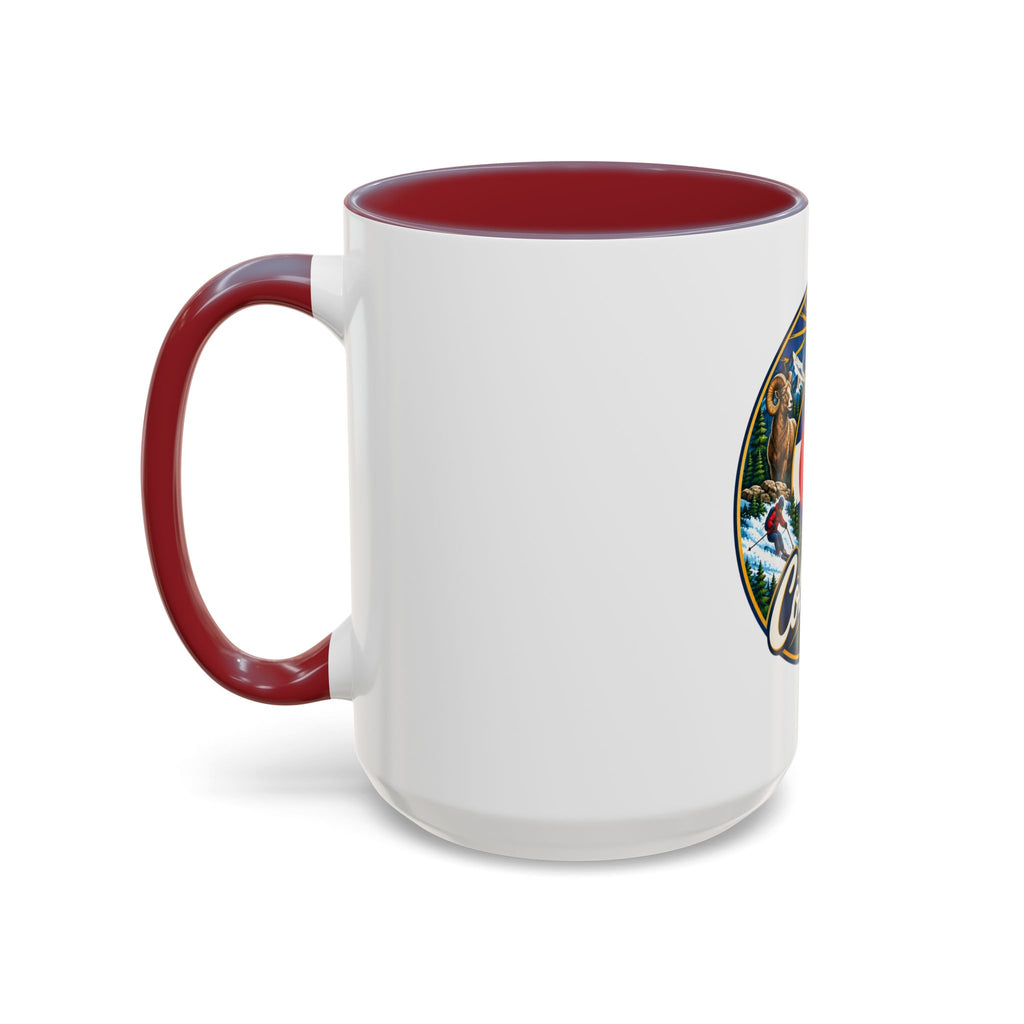 Colorado Retro State Flag Coffee Mug — Scenic Mountains & Wildlife Accent Mug