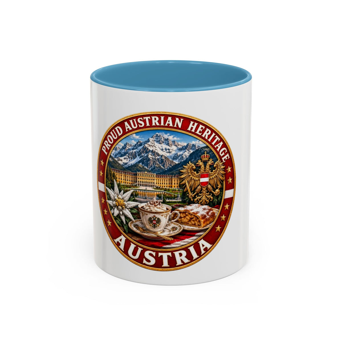 Austria Heritage Coffee Mug — Proud Austrian Heritage Accent Mug (11/15oz)