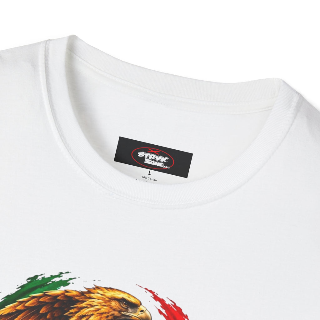 Mexico Heritage T-Shirt — Mexican Eagle, Guitar & Cactus Graphic