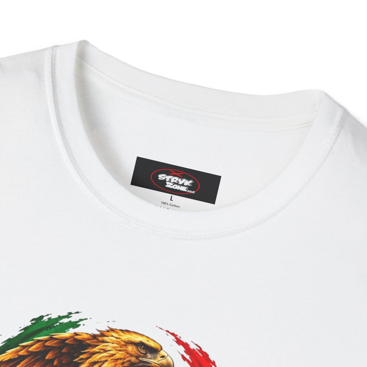 Mexico Heritage T-Shirt — Mexican Eagle, Guitar & Cactus Graphic