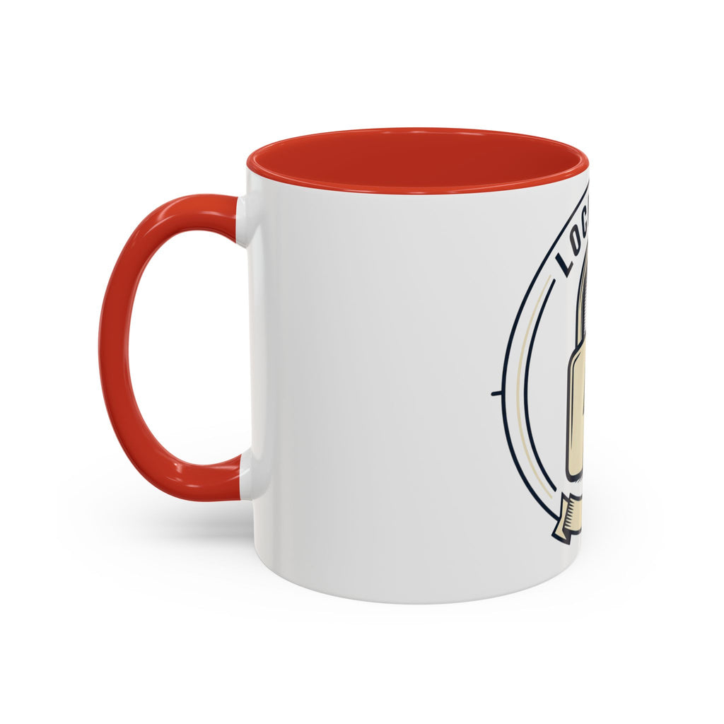 Locked In Accent Coffee Mug — 'Locked In' Motivational Coffee Cup (11/15oz)