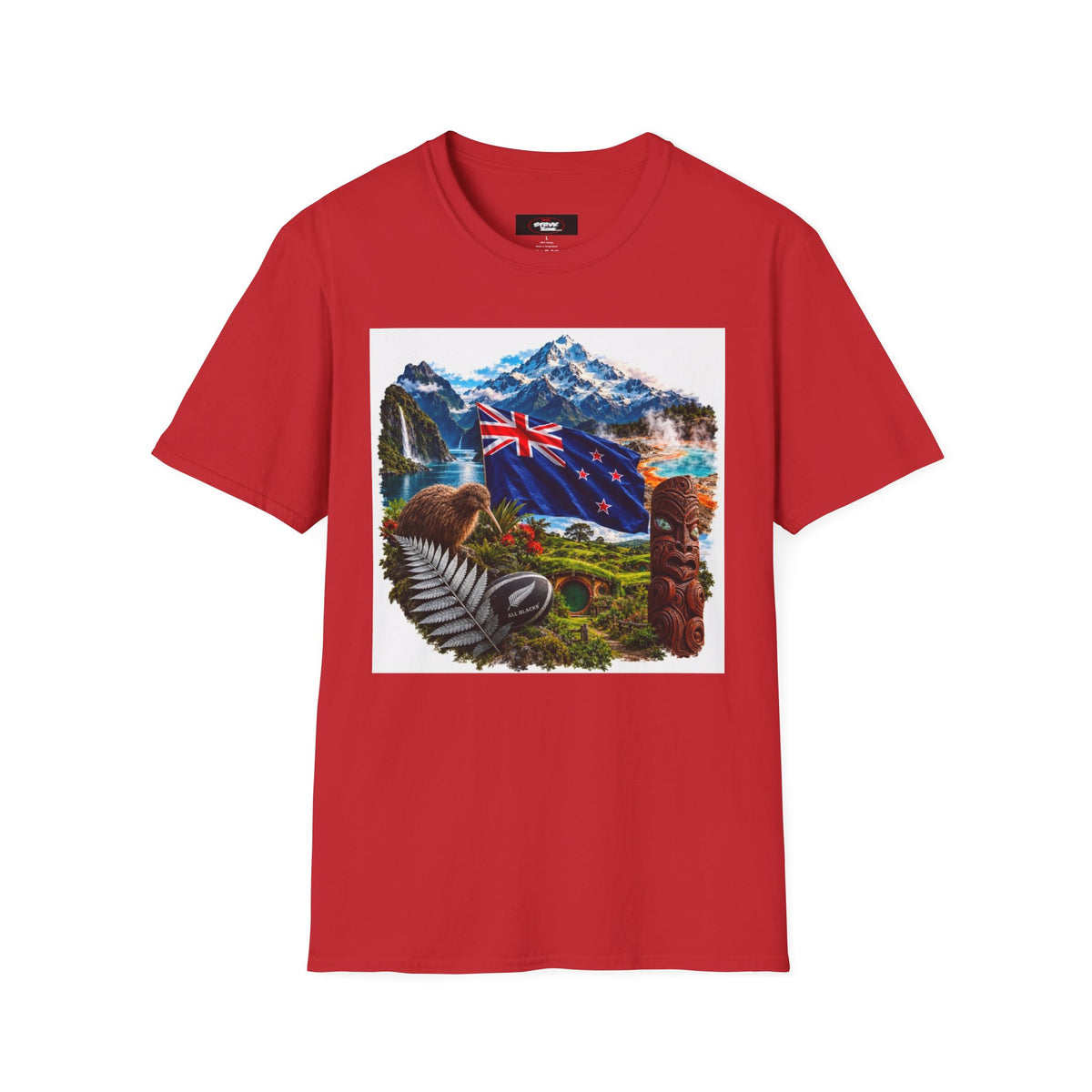 New Zealand Heritage T-Shirt – Kiwi, Fern & Mount Cook Scenic Tee