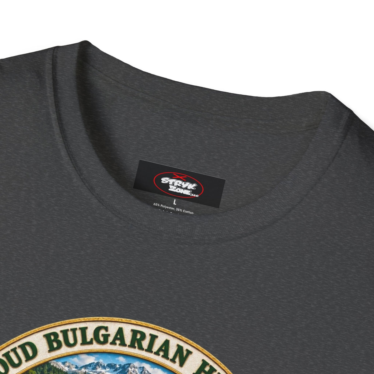Bulgaria Heritage Graphic T-Shirt — "Proud Bulgarian Heritage" Rose Emblem