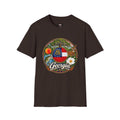 Georgia State Emblem T-Shirt – Peach, Magnolia & Flag Design