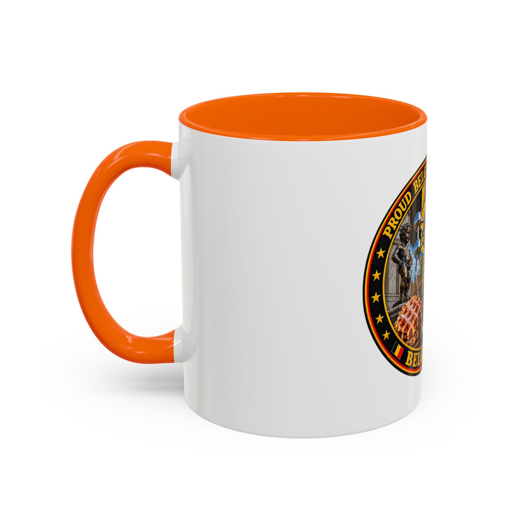 Belgian Heritage Accent Coffee Mug — Belgium Beer, Waffles & Chocolates Design