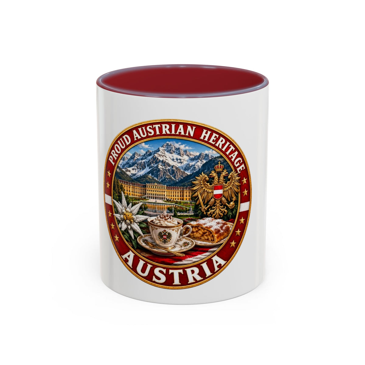 Austria Heritage Coffee Mug — Proud Austrian Heritage Accent Mug (11/15oz)