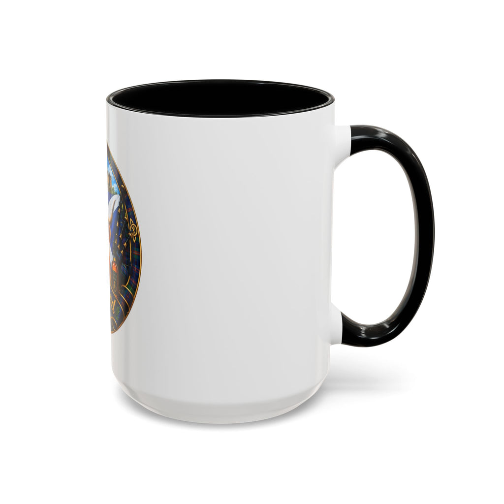 Scotland Highland Cow Accent Coffee Mug — Scottish Castle & Thistle Design